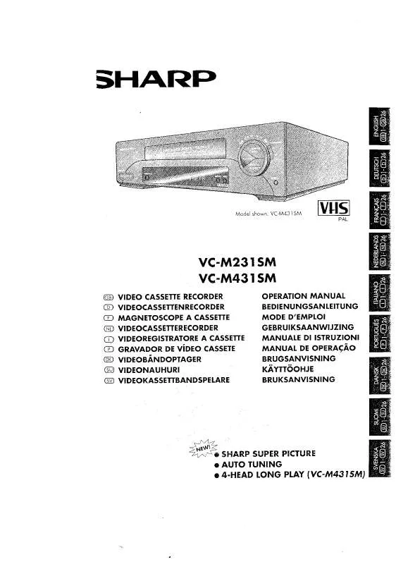 Mode d'emploi SHARP VC-M231SM/M431SM