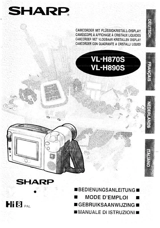 Mode d'emploi SHARP VL-H870S/H890S
