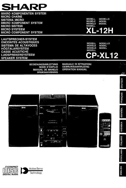 Mode d'emploi SHARP XL/CP-XL-12/H