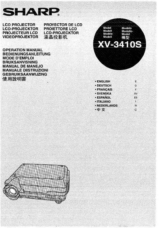 Mode d'emploi SHARP XV-3410S