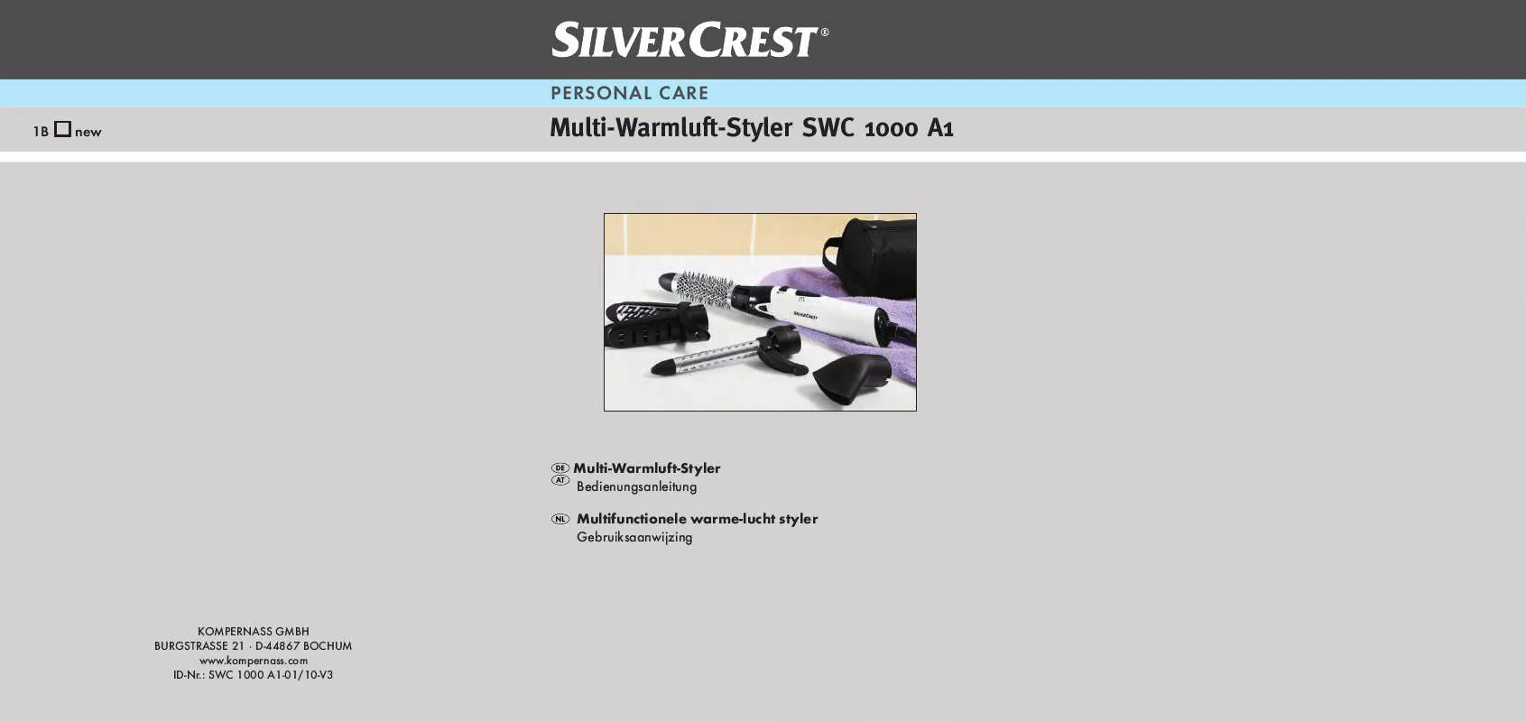 Mode d'emploi SILVERCREST SWC 1000 A1