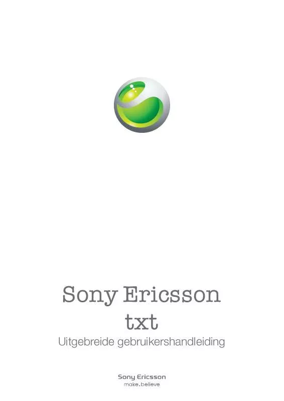 Mode d'emploi SONY ERICSSON TXT