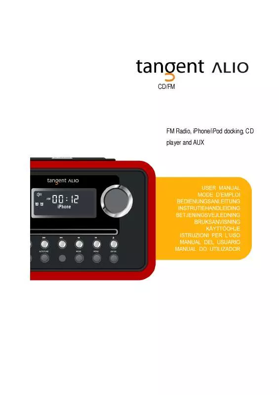 Mode d'emploi TANGENT ALIO CD-FM