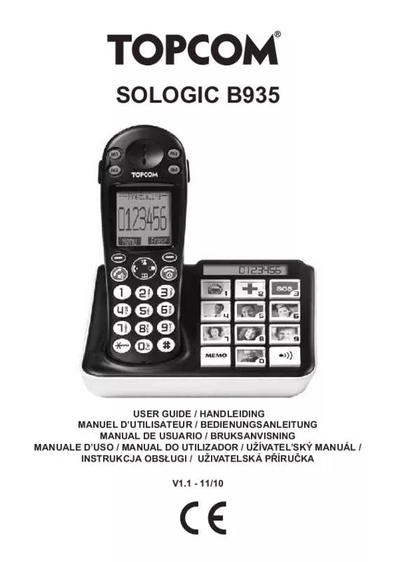 Mode d'emploi TOPCOM SOLOGIC B935