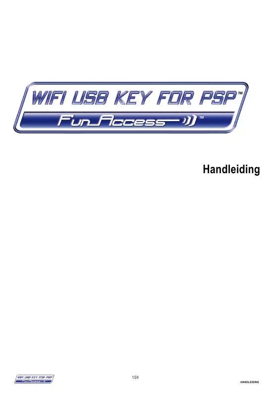 Mode d'emploi TRUSTMASTER FUNACCESS WIFI USB KEY FOR PSP