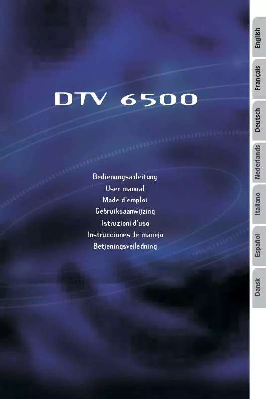 Mode d'emploi VDO DAYTON DTV 6500