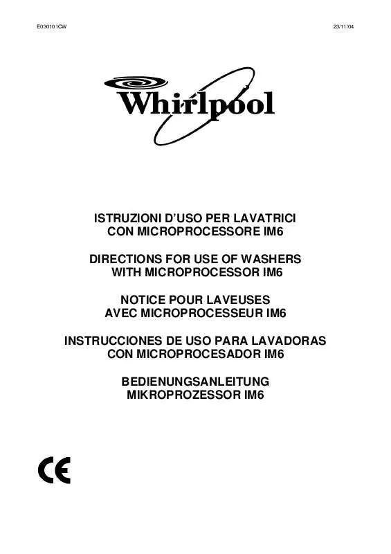 Mode d'emploi WHIRLPOOL AGB 217/WP
