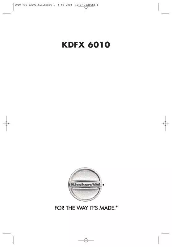 Mode d'emploi WHIRLPOOL KDFX 6010