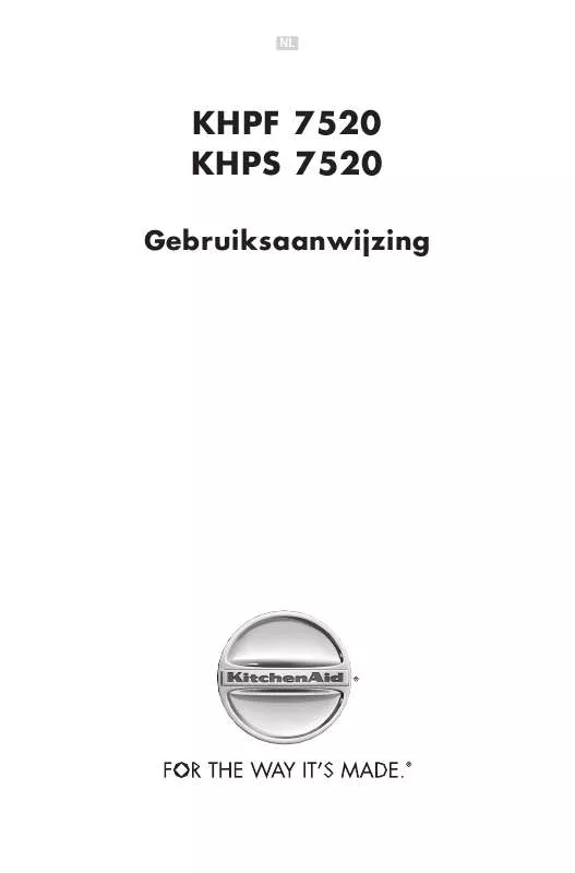 Mode d'emploi WHIRLPOOL KHPS 7520/I/01