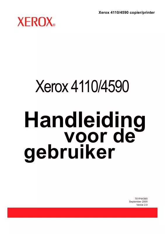 Mode d'emploi XEROX 4590