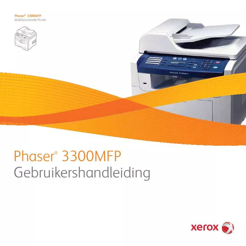 Mode d'emploi XEROX PHASER 3300MFP