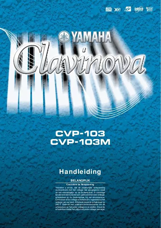 Mode d'emploi YAMAHA CVP-103