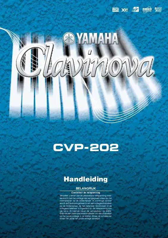 Mode d'emploi YAMAHA CVP-202