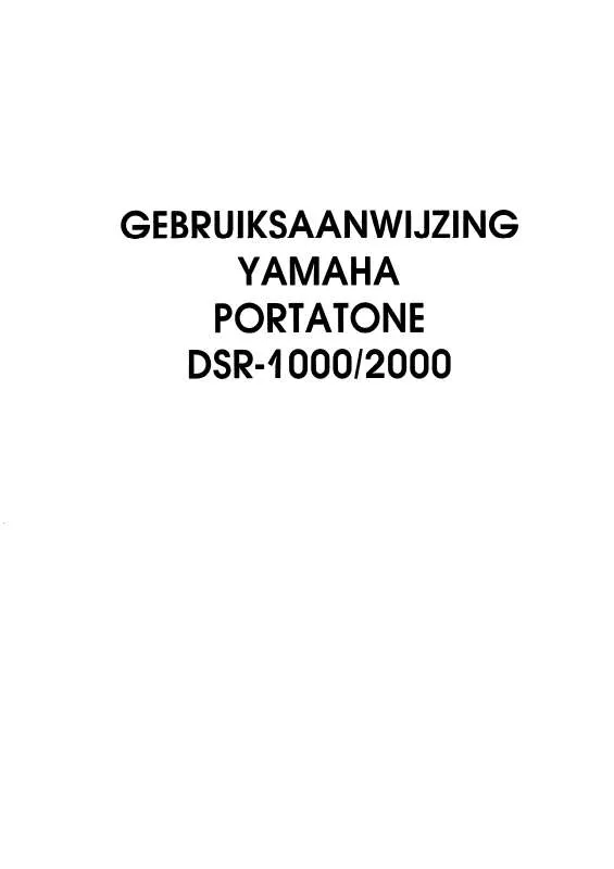 Mode d'emploi YAMAHA DSR-2000/DSR-1000