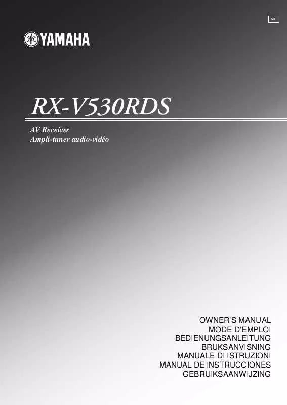 Mode d'emploi YAMAHA RX-V530RDS