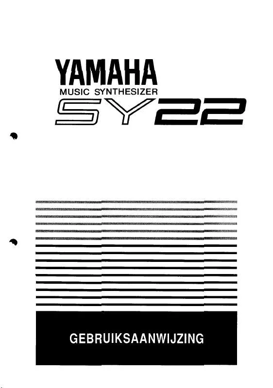 Mode d'emploi YAMAHA SY22