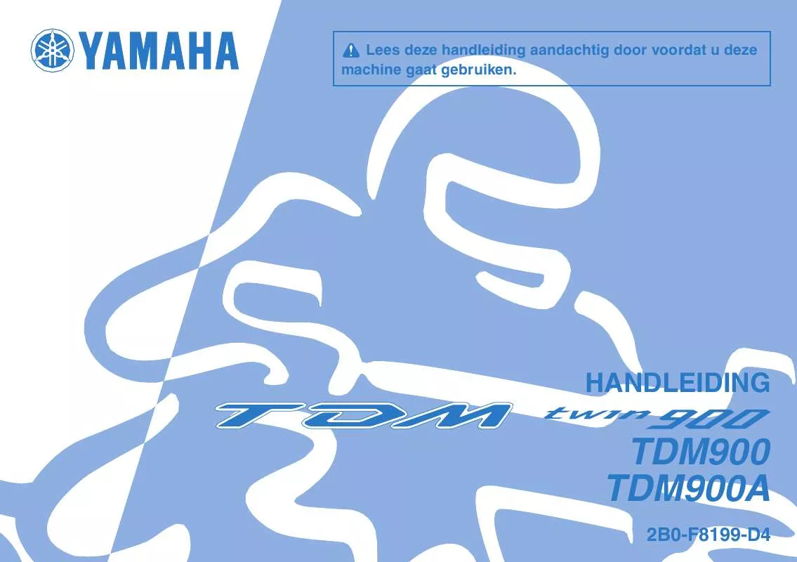 Mode d'emploi YAMAHA TDM900