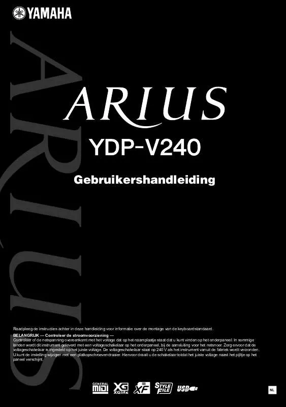 Mode d'emploi YAMAHA ARIUS YDP-V240