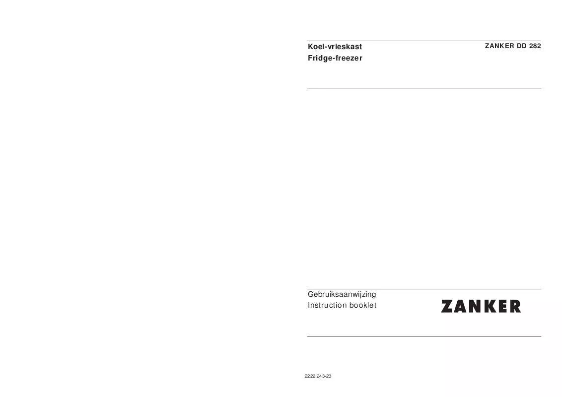 Mode d'emploi ZANKER 280/2T