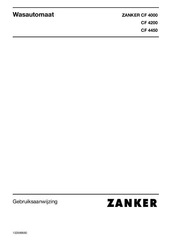 Mode d'emploi ZANKER CF4000