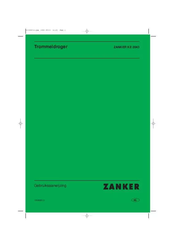 Mode d'emploi ZANKER KE2043