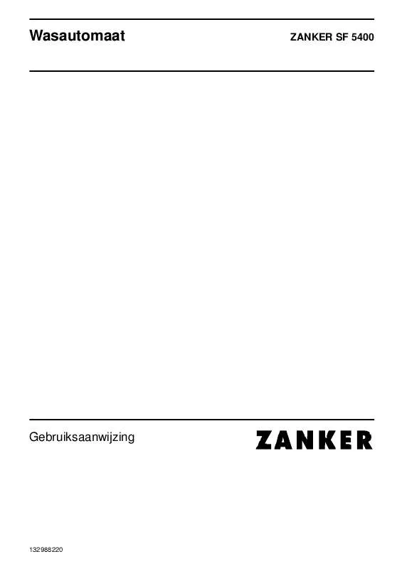 Mode d'emploi ZANKER SF5400