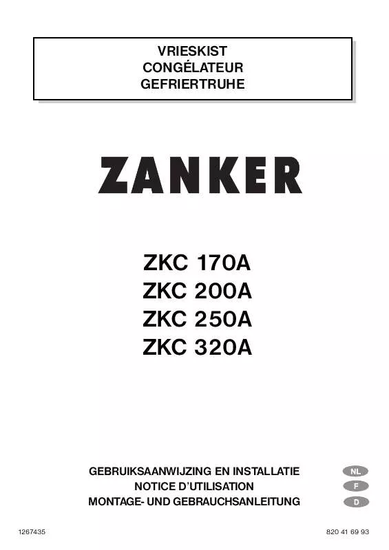 Mode d'emploi ZANKER ZKC170A