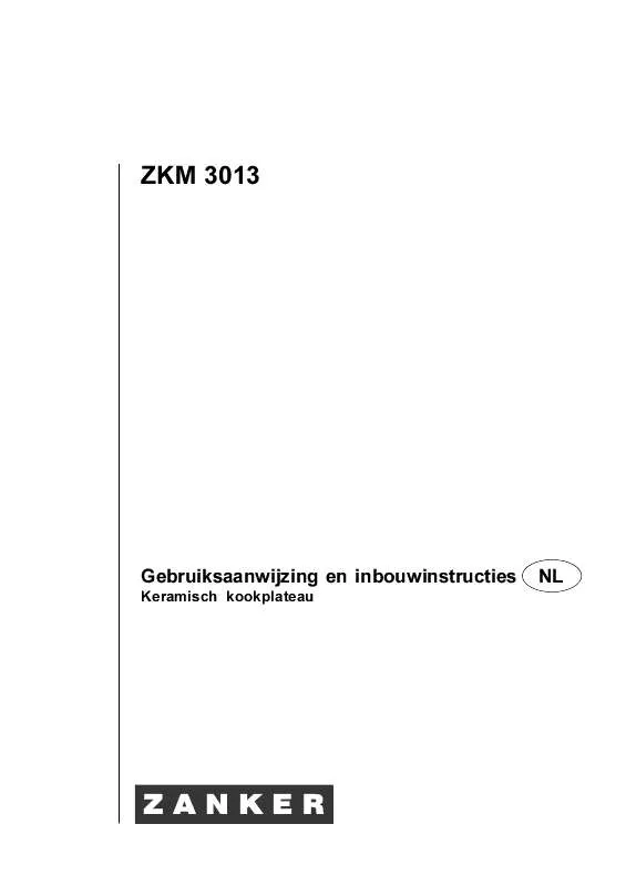 Mode d'emploi ZANKER ZKM3013KB