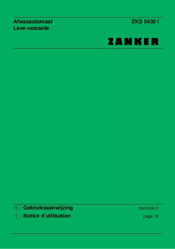 Mode d'emploi ZANKER ZKS5430I