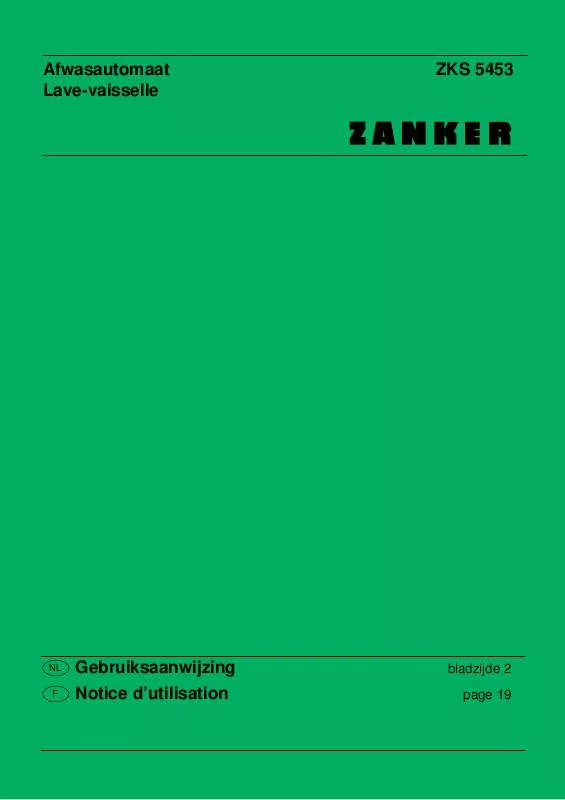 Mode d'emploi ZANKER ZKS5453X