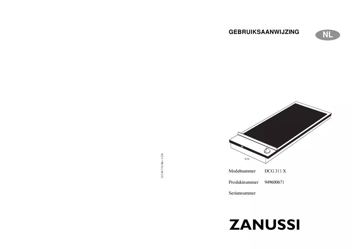 Mode d'emploi ZANUSSI DCG311X