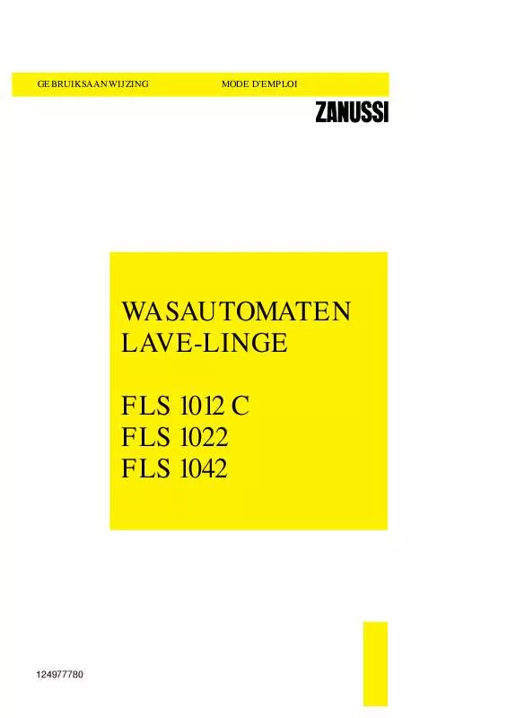 Mode d'emploi ZANUSSI FLS1012C