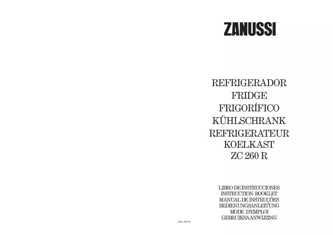 Mode d'emploi ZANUSSI ZC260R