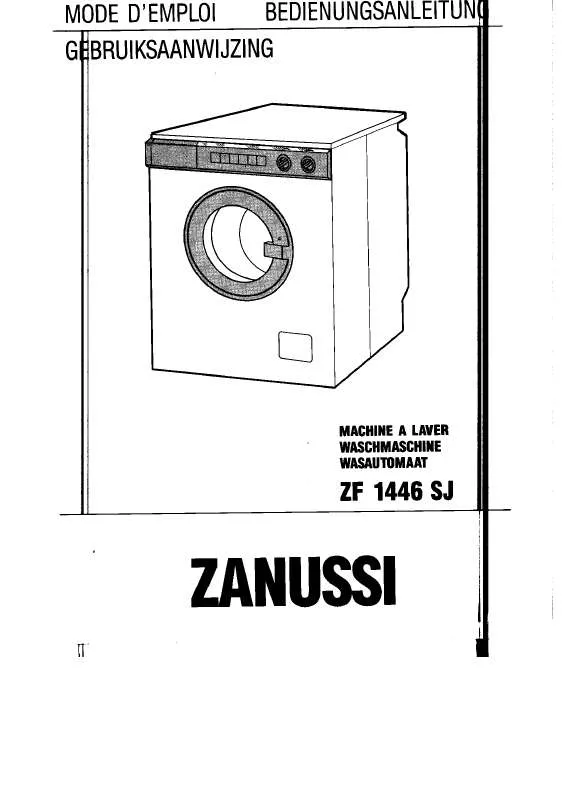 Mode d'emploi ZANUSSI ZF1446SJ