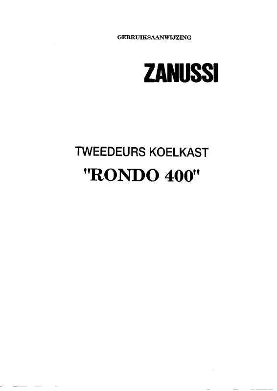 Mode d'emploi ZANUSSI ZF4X2