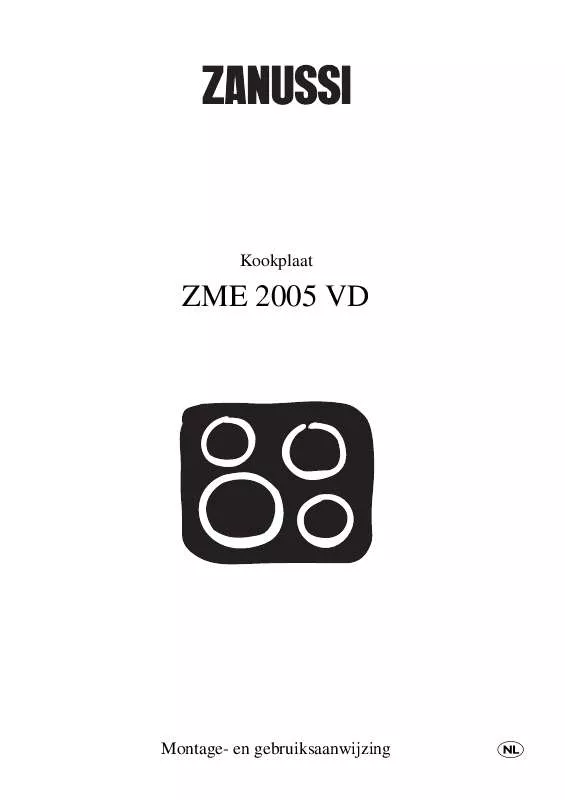 Mode d'emploi ZANUSSI ZME2005VD