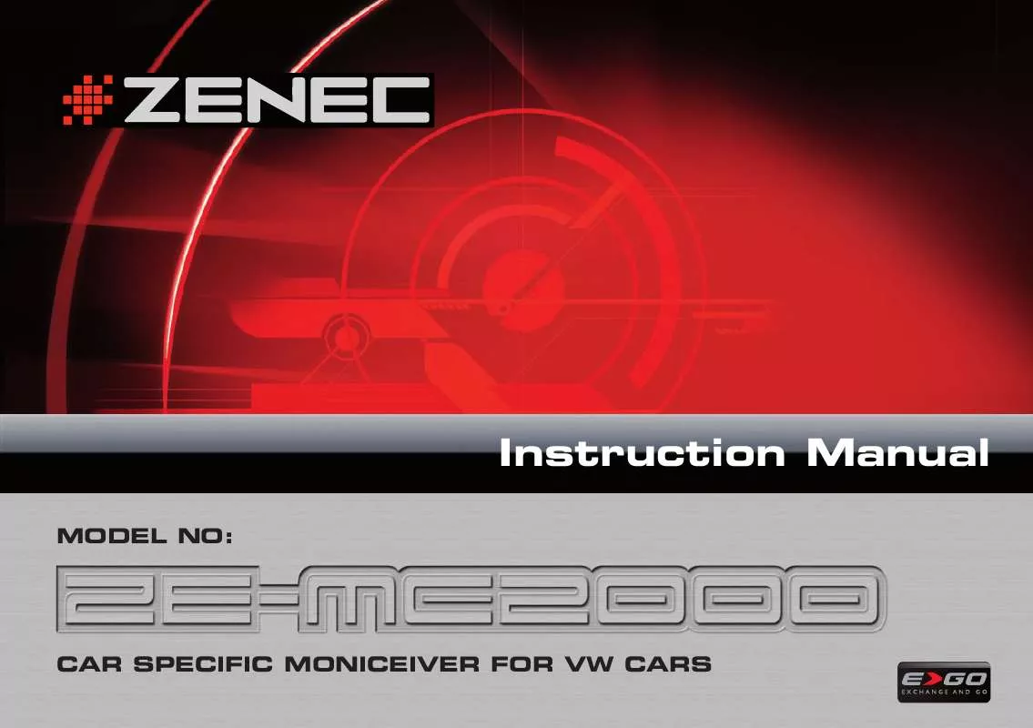 Mode d'emploi ZENEC ZE-MC2000