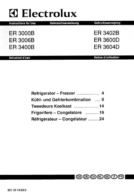 Mode d'emploi AEG-ELECTROLUX ER3006B