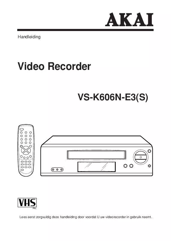 Mode d'emploi AKAI VSK606N