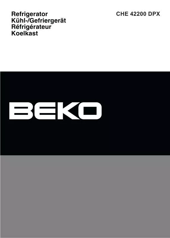 Mode d'emploi BEKO CHE 42200 DPX