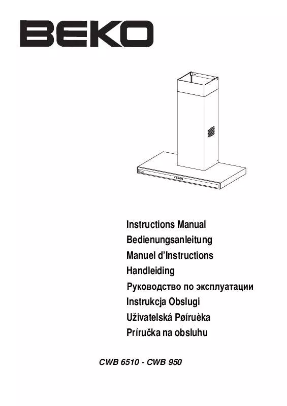 Mode d'emploi BEKO CWB 6510