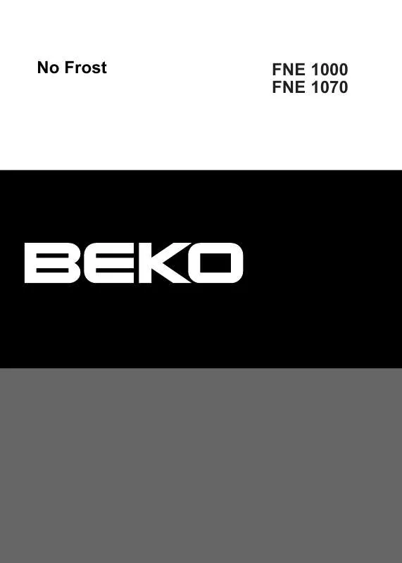 Mode d'emploi BEKO FNE 1070