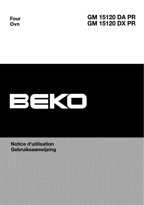 Mode d'emploi BEKO GM 15120 DA PR