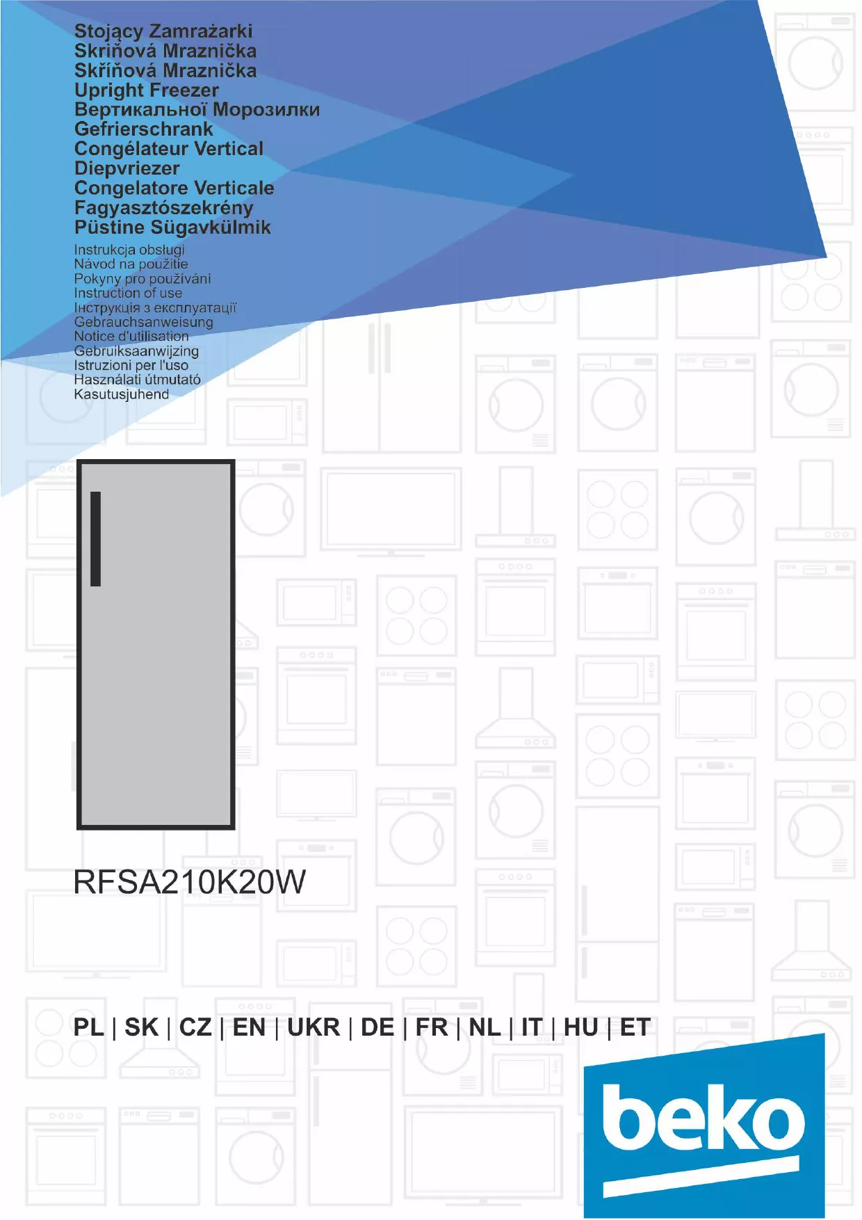 Mode d'emploi BEKO RFSA210K20W