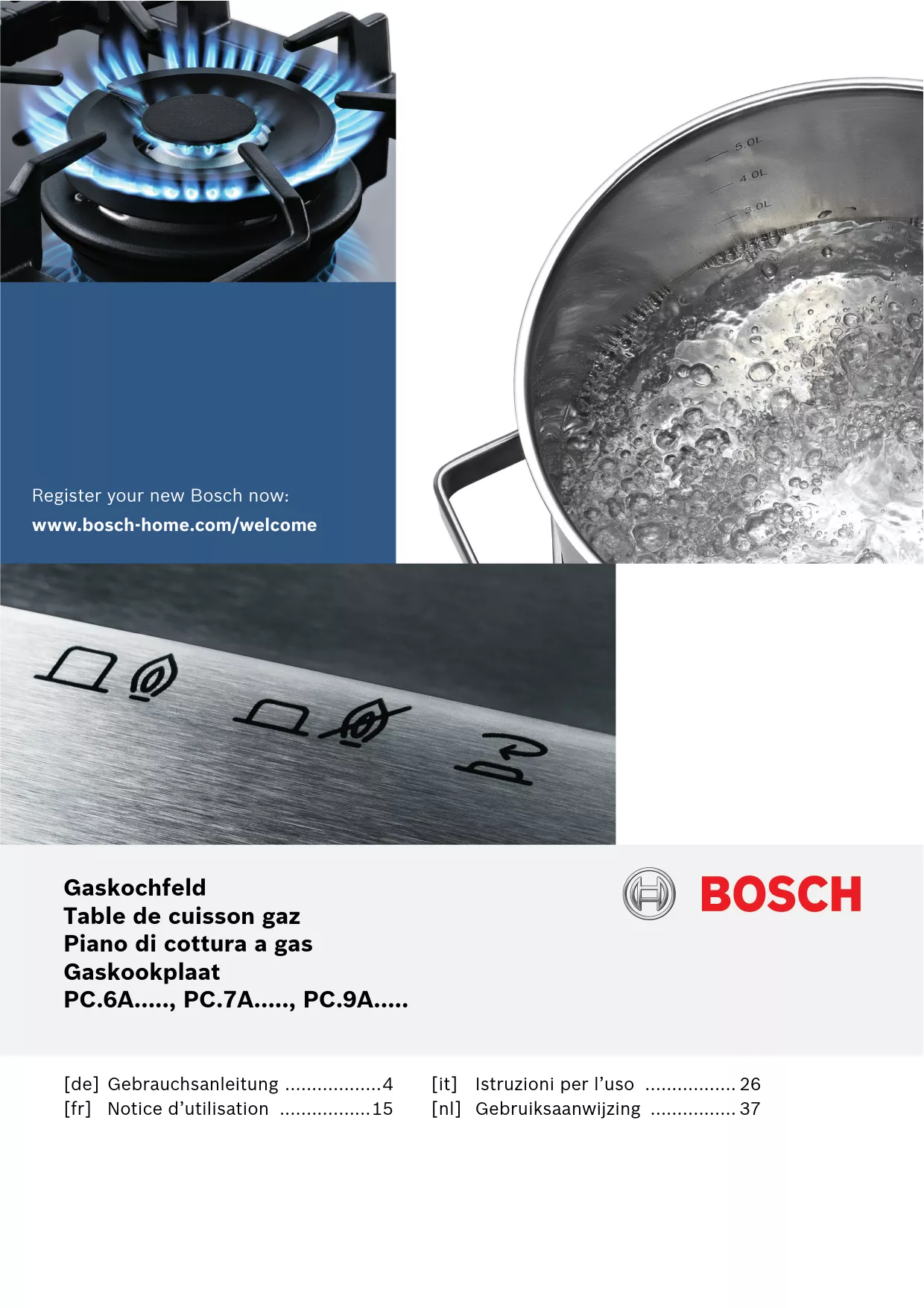 Mode d'emploi BOSCH PCH6A5B90