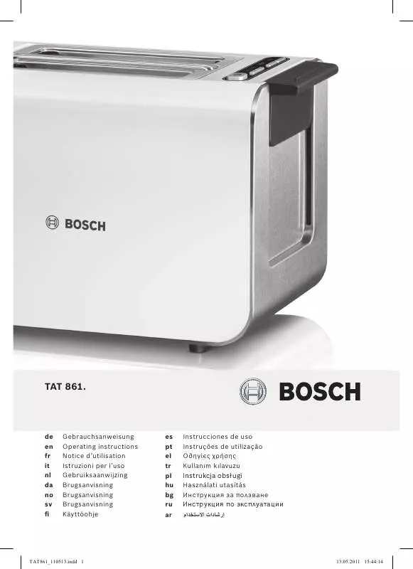 Mode d'emploi BOSCH TAT 8613