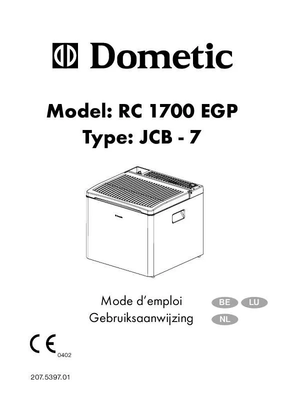 Mode d'emploi DOMETIC RC1700 EGP