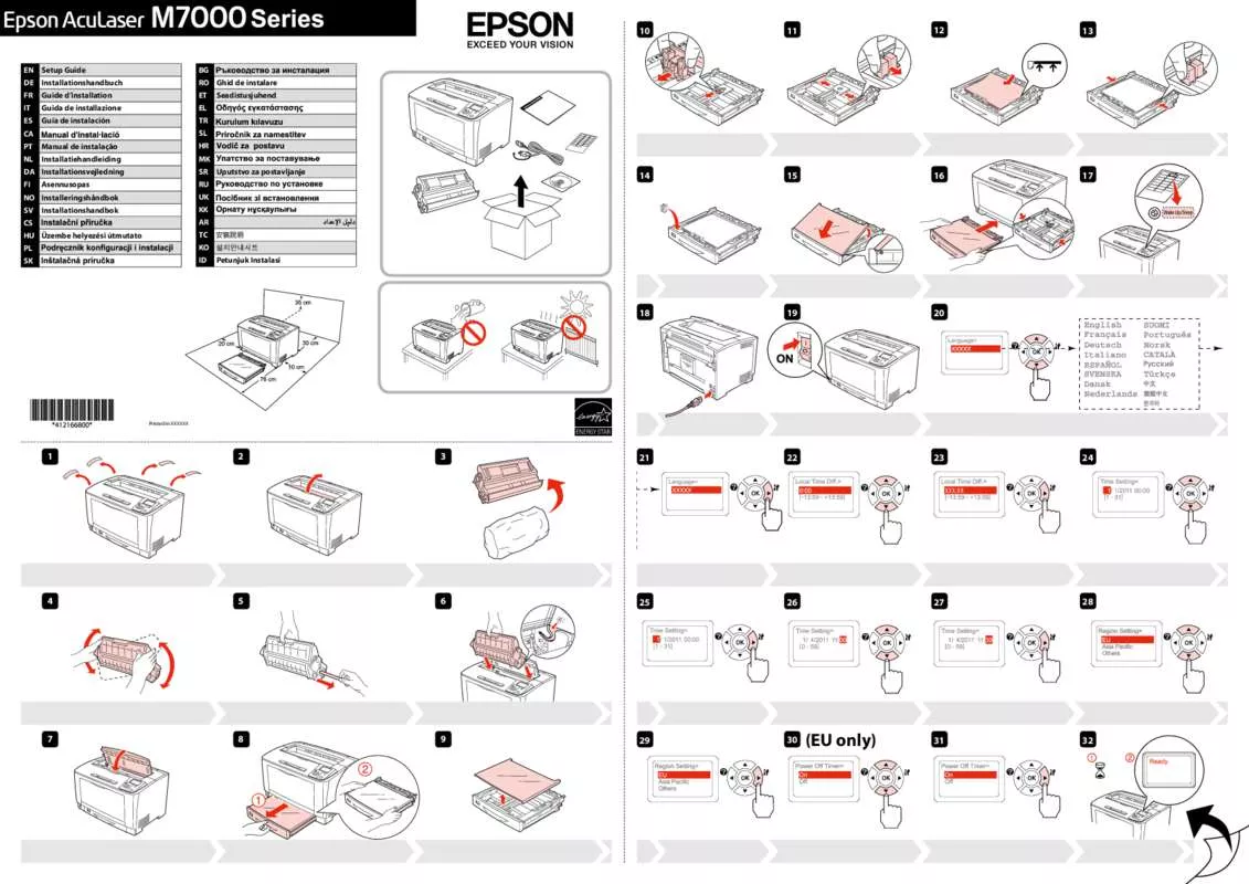 Mode d'emploi EPSON ACULASER M7000