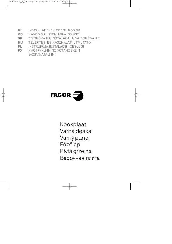 Mode d'emploi FAGOR 6IFT-4X