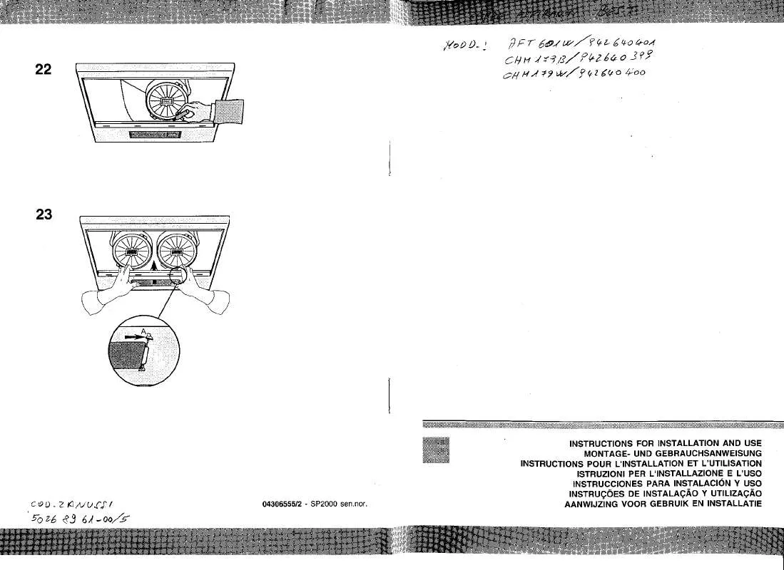 Mode d'emploi FAURE CHM179B